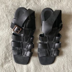Vintage Hunt Club Black Heeled Sandals 8.5/9